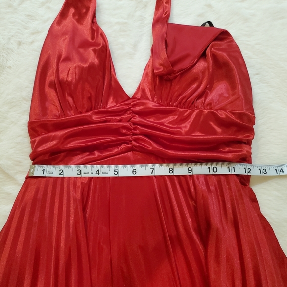 My Michelle Red Halter Top Dress - Picture 12 of 12